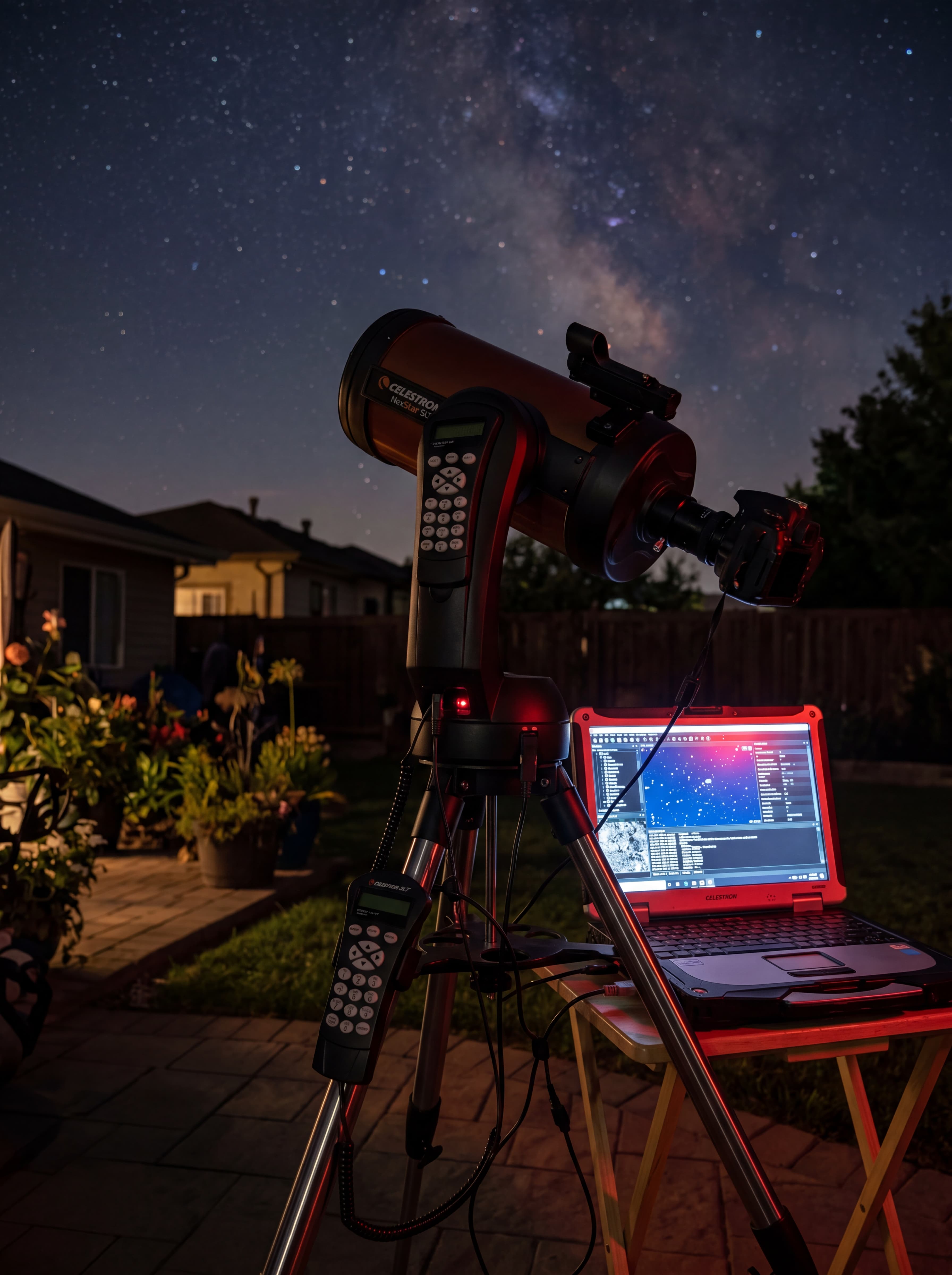 Curiosity also becomes practice. Sometimes it looks like long nights, a telescope, and the discipline of learning the sky for yourself.